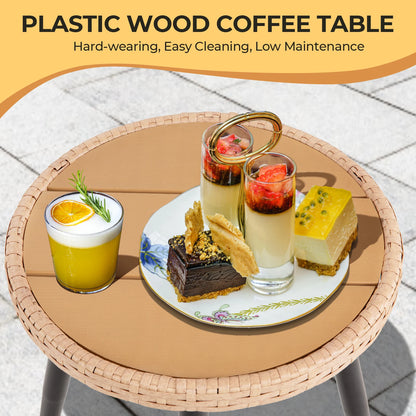 5 Piece  Wicker Bistro Set