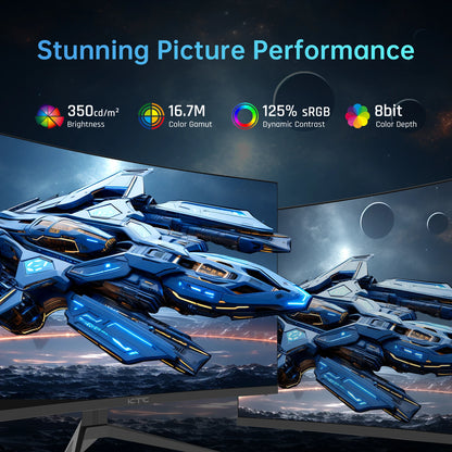 32 inch 240Hz Curved Gaming Monitor 1080P HDR10, HDMI/DP/USB Ports, Tilt Adjustable,