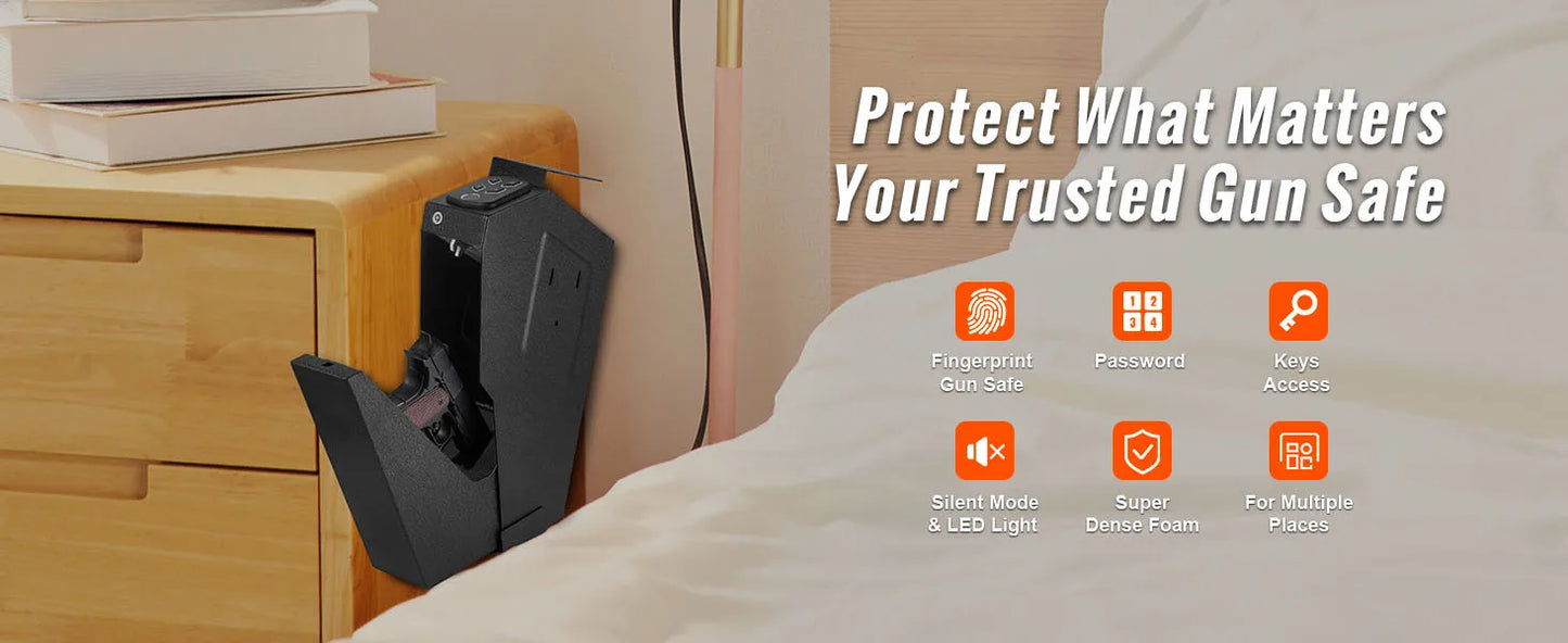 Steel Firearms Case with Advanced Biometric Quick Access