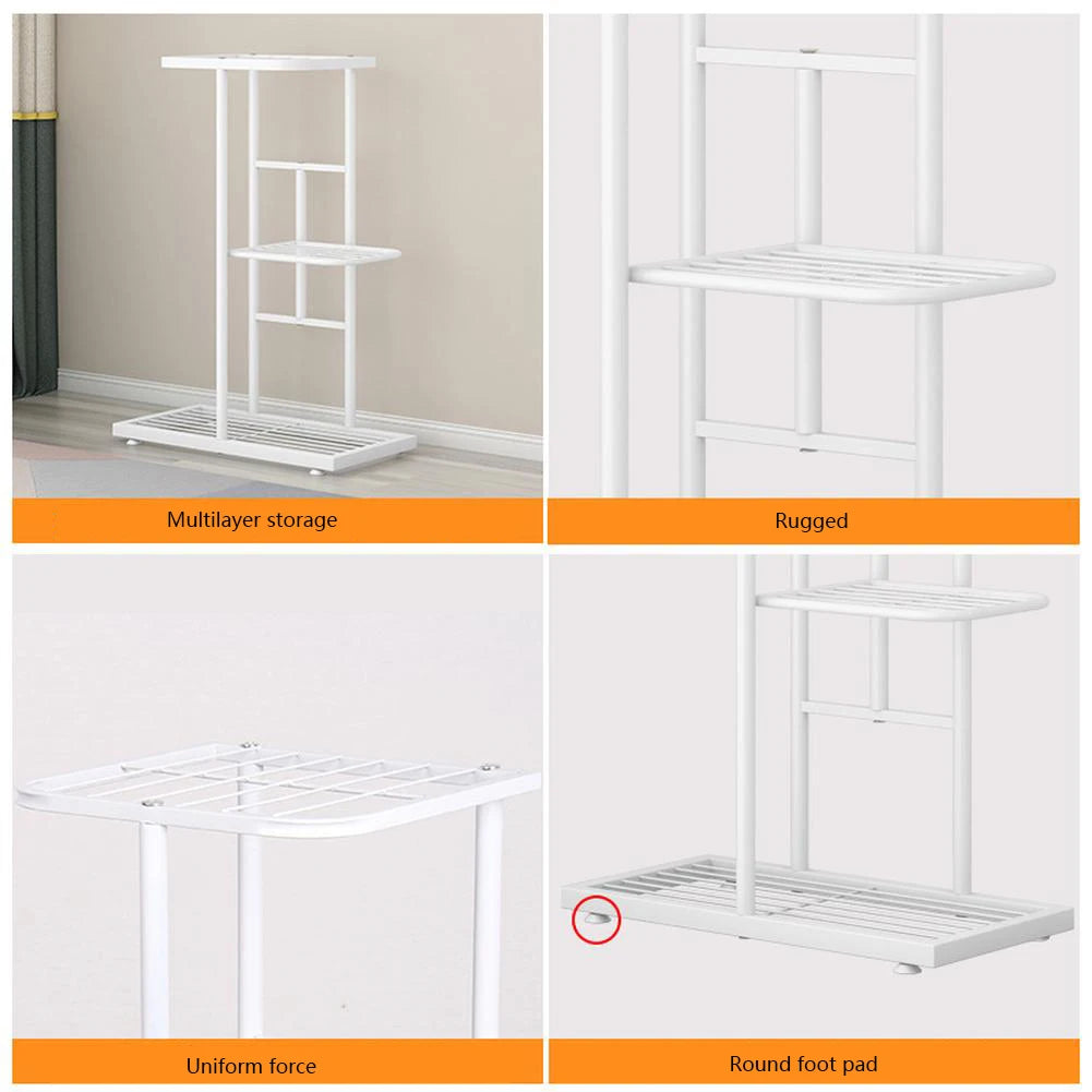 7 Tier 8 Potted Metal Plant Stand Indoor/Outdoor