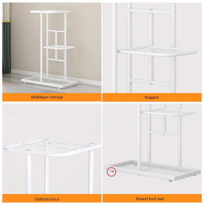 7 Tier 8 Potted Metal Plant Stand Indoor/Outdoor