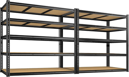 48" W Garage Shelving; Heavy Duty 2800LBS Capacity, 72" H x 48" W x 18" D