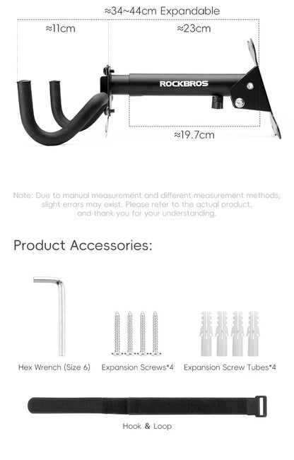 Adjustable Wall Mount Bike Rack