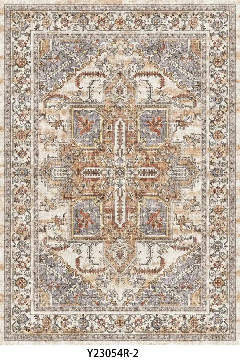 Vintage Washable Turkish Area Rug