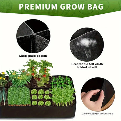 128 Gallon 8 Grid Raised Bed Garden For Growing Vegetables Potatoes Flowers