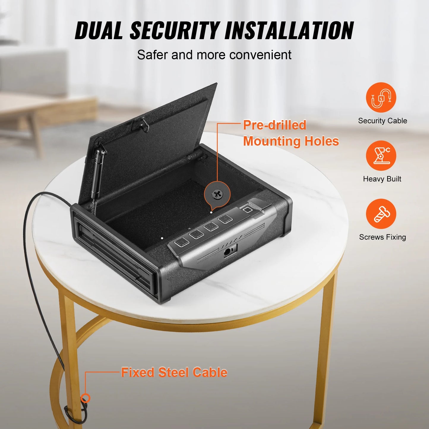 Steel Firearms Case with Advanced Biometric Quick Access