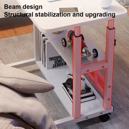 Multi-Level Standing Desk Height Adjustable Wooden Workstation, Work Table or Bedside Table