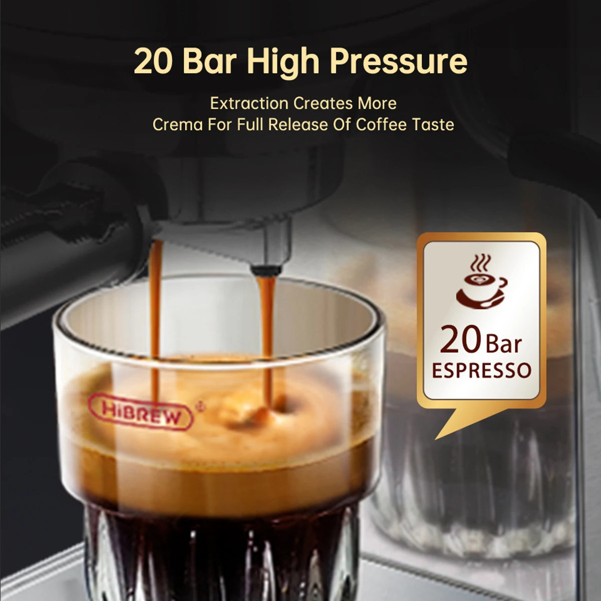 Super Slim ESE POD & Powder Espresso/Cappuccino Coffee Maker and Hot Water