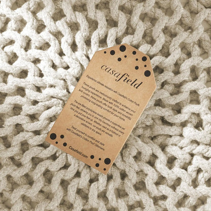 Round Pouf Ottoman, Natural Cotton Knit Foot Stool