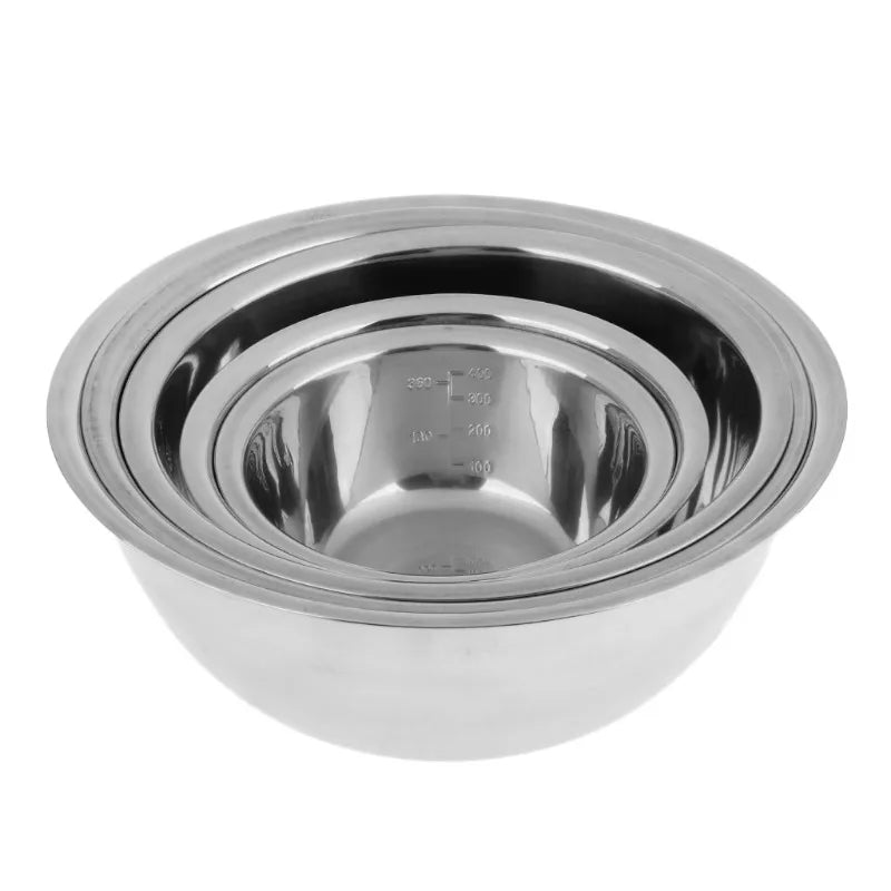 5pcs Nesting Set Stainless Steel Mixing Bowls