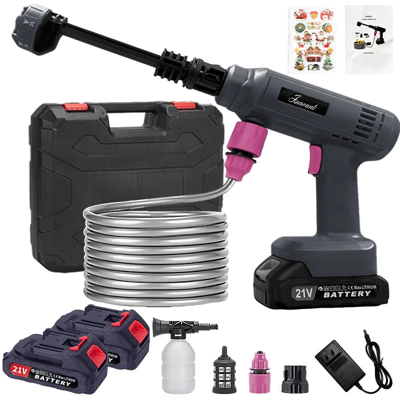 Cordless High Pressure Washer Portable Electric Pressure Washer w/Hose