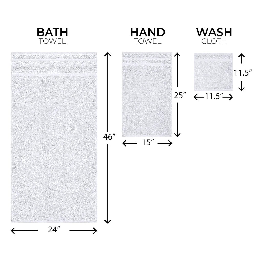 10 Piece Quick Dry, Soft, Absorbent, Cotton Towel Set