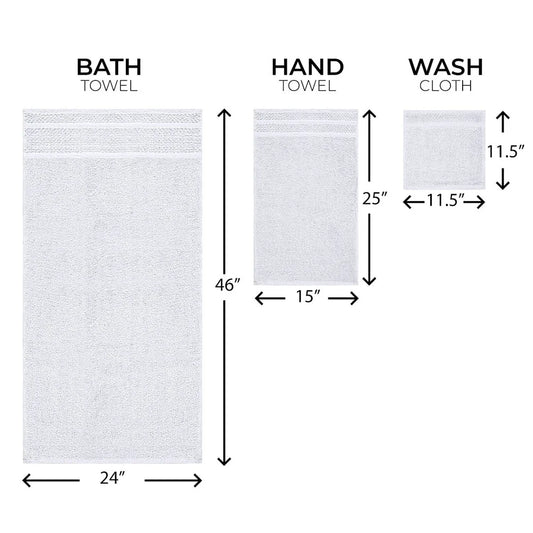 10 Piece Quick Dry, Soft, Absorbent, Cotton Towel Set