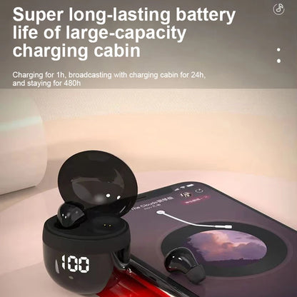 Wireless Bluetooth 5.3 Mini Earbuds with Microphone Noise Reduction