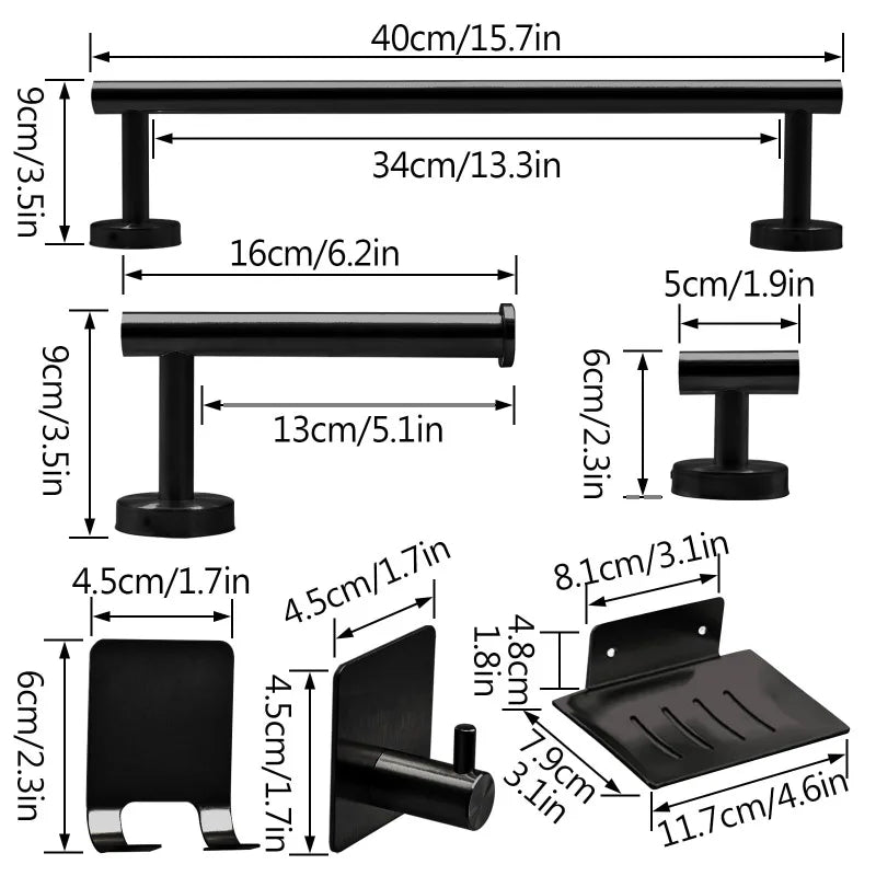 7 pcs or 9 pcs Bathroom Hardware Set ,