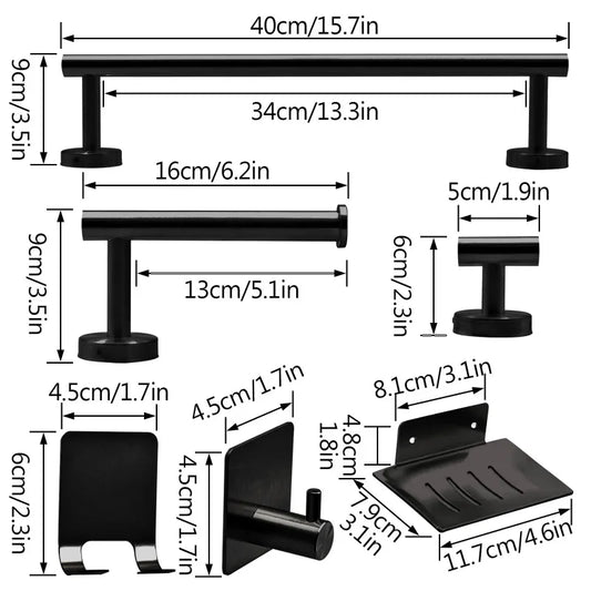7 pcs or 9 pcs Bathroom Hardware Set ,