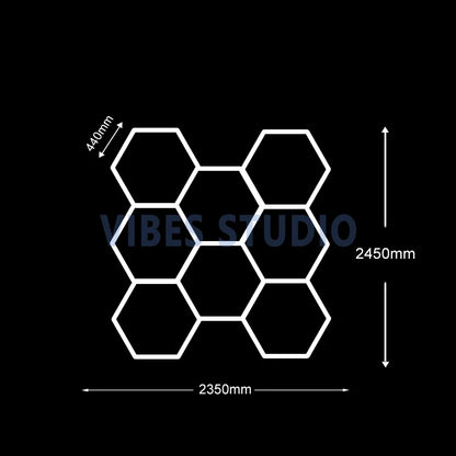 Hexagon LED Tube Lighting for Garage, Shop, Office