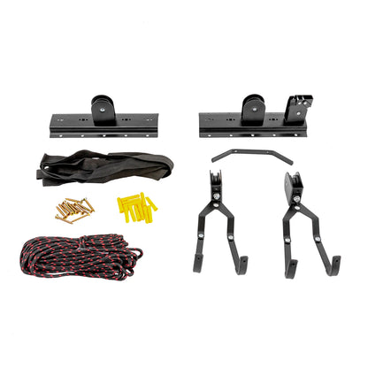 Black Bicycle Lift with ceiling Mount w/132 lbs. Capacity