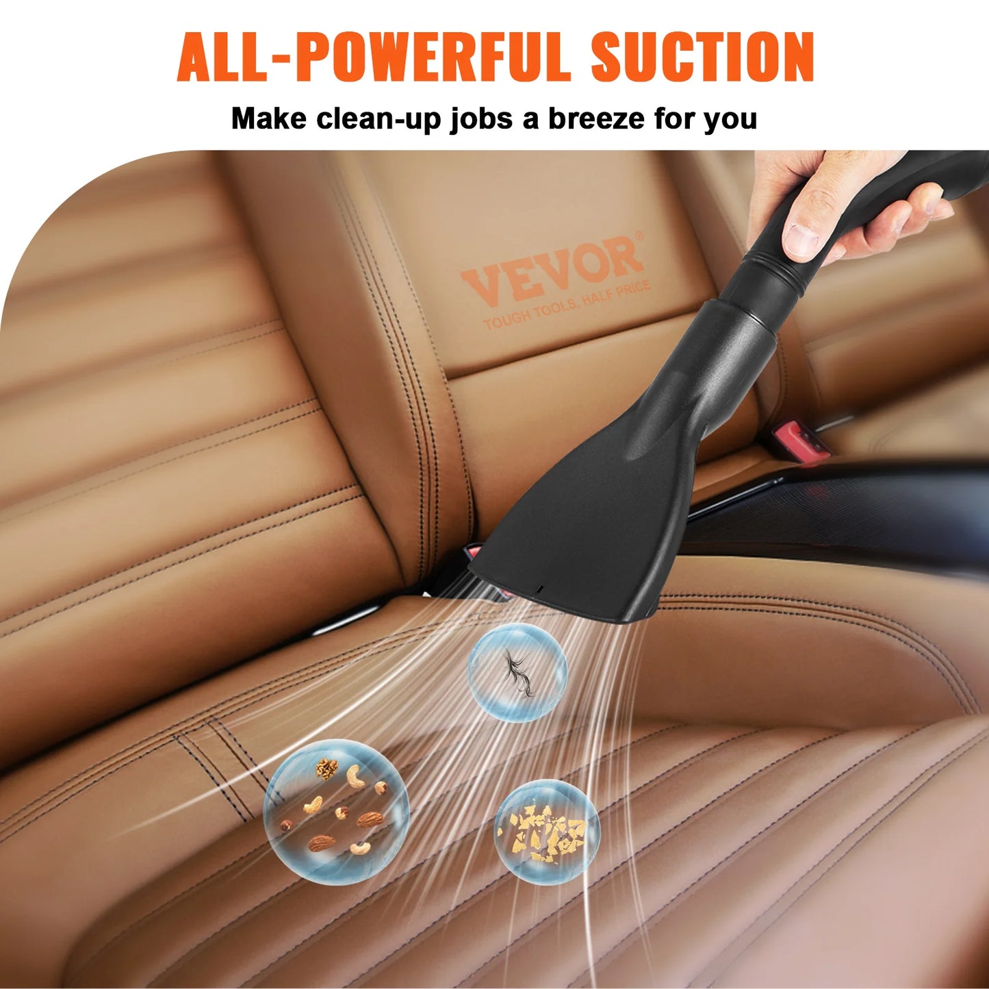 3 in 1 Portable Wet Dry  Shop Vac, 2.6 Gallon 2.5 Peak HP