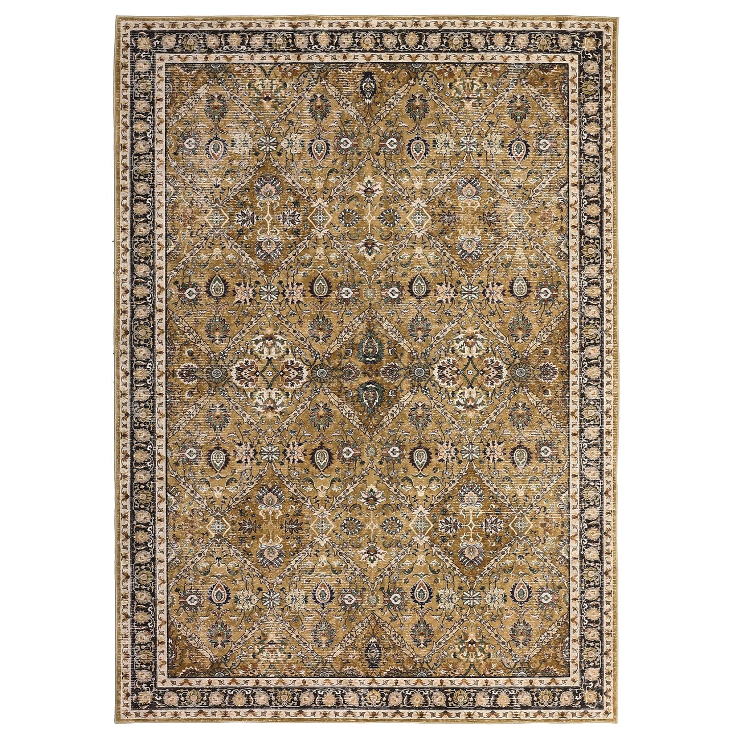 Machine Washable, Non-Slip,Stain & Water Resistant, Low-Pile Moroccan Rug for Every Room