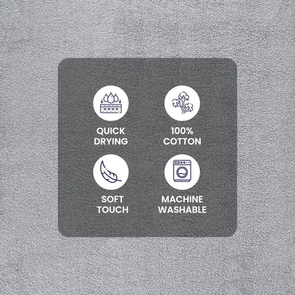 10 Piece Towel Set Durable Fade Resistant Popcorn Texture