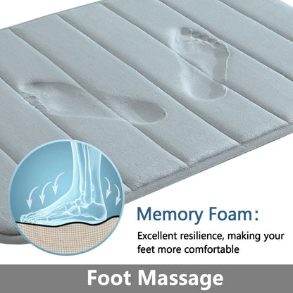 Super Absorbent Memory Foam Bathroom Carpets