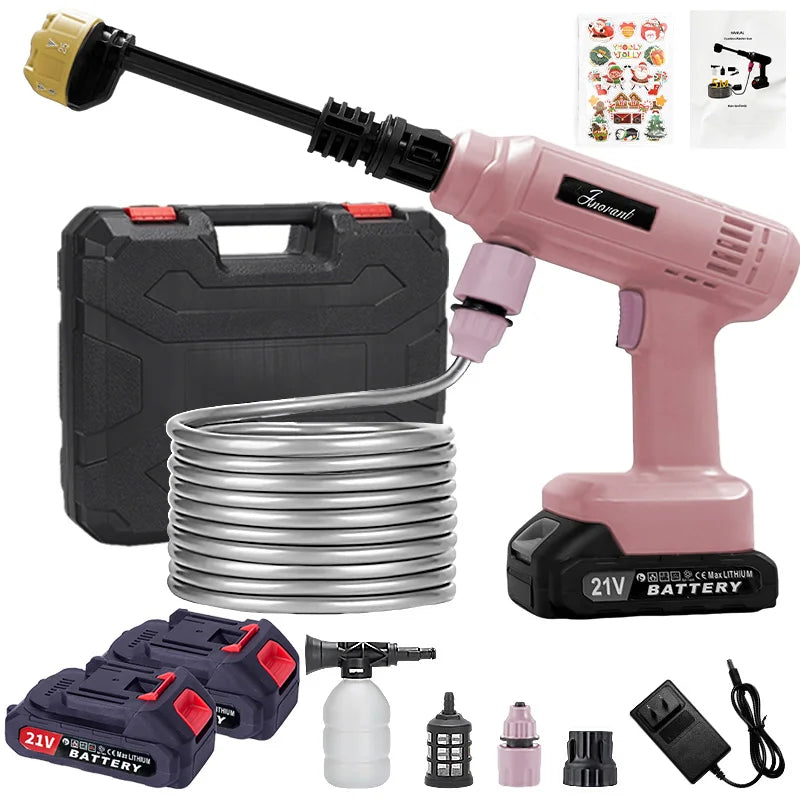 Cordless High Pressure Washer Portable Electric Pressure Washer w/Hose
