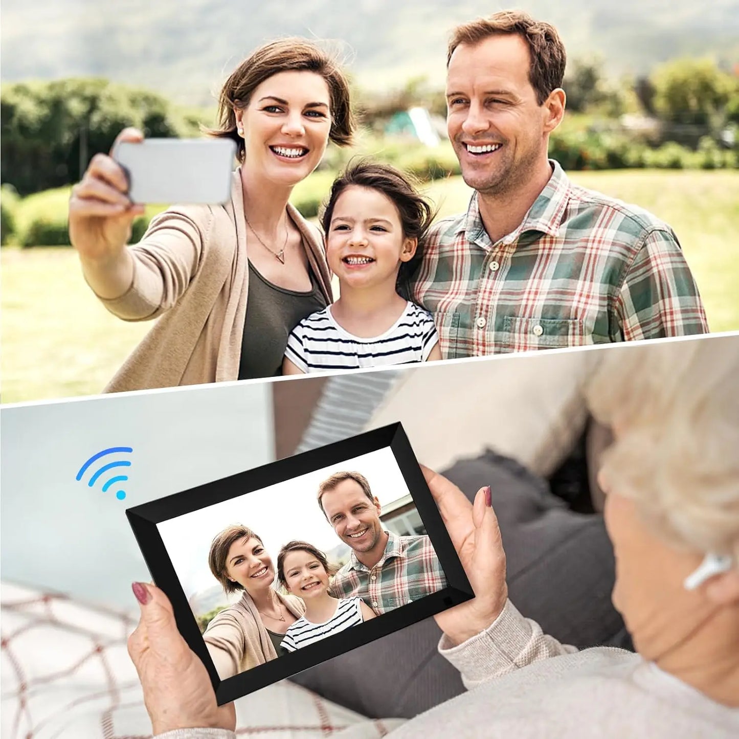 32GB 10.1 Inch Smart Digital Photo Frame LCD Touch Screen,