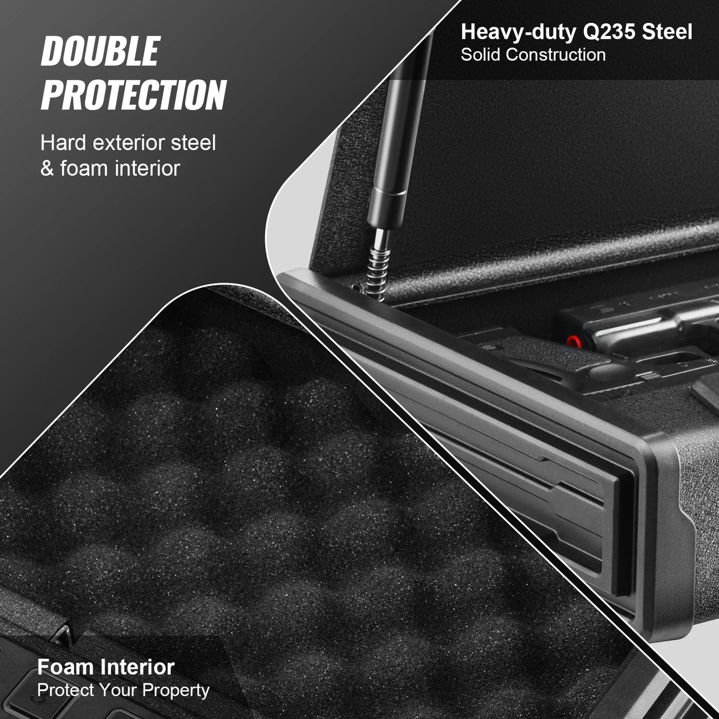 Steel Firearms Case with Advanced Biometric Quick Access