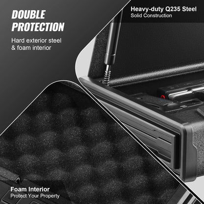 Steel Firearms Case with Advanced Biometric Quick Access