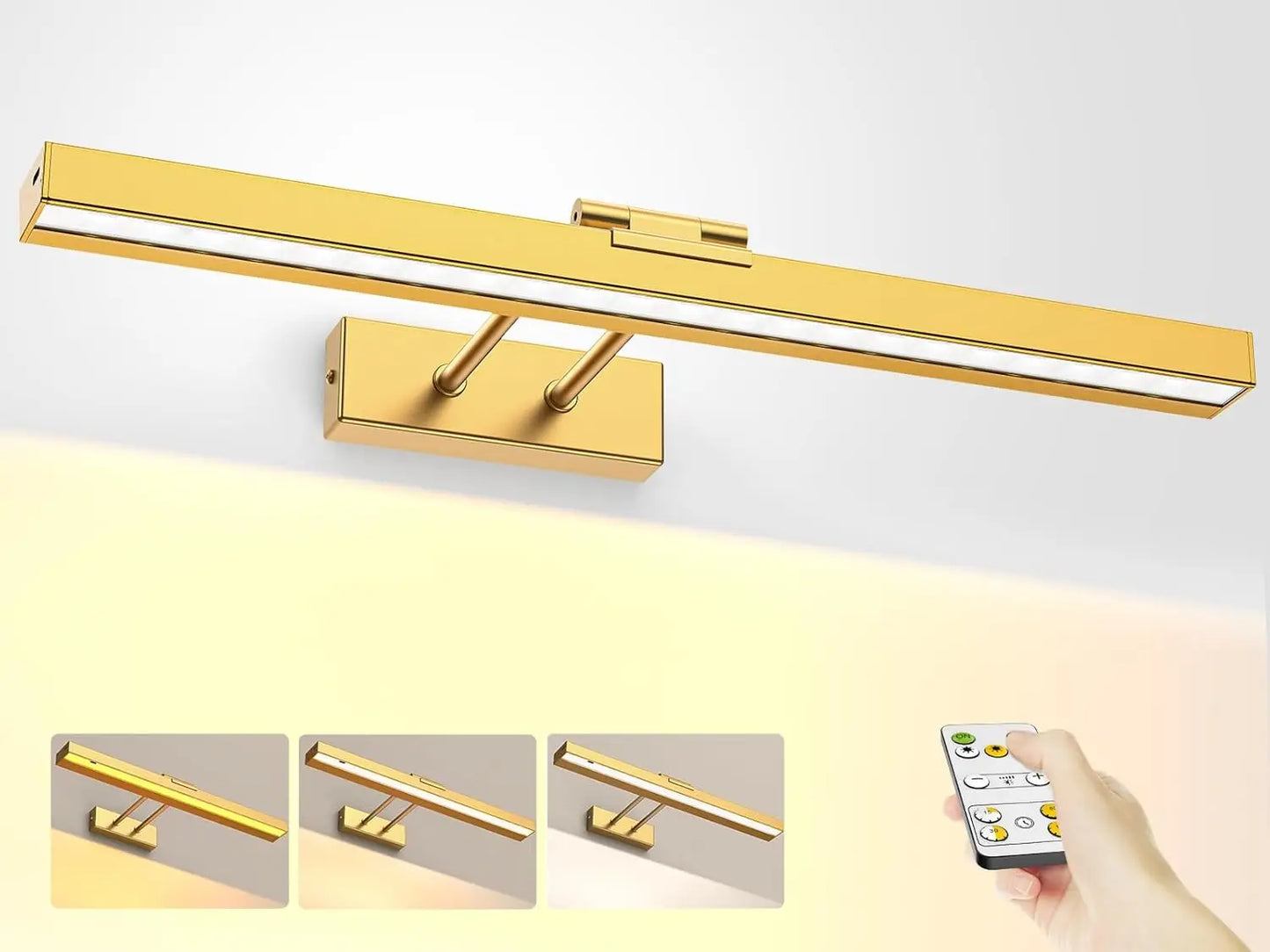 16in Wireless Dimmable Art Light with Remote Control, Rechargeable