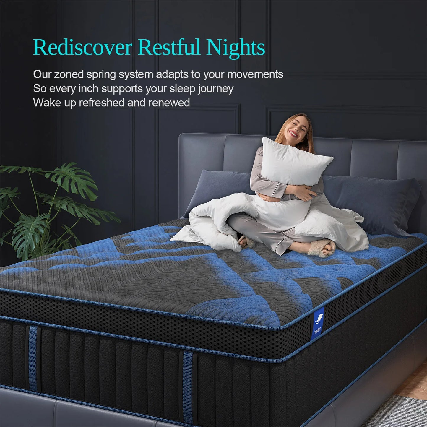 12"14" Gel Memory Foam Hybrid Pocket Spring Mattress