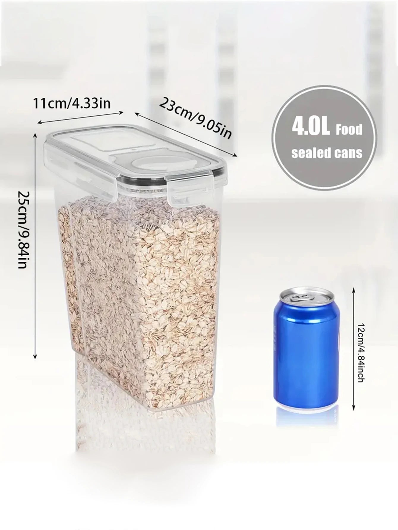 4pcs Large Airtight  Food Storage Containers With Lids