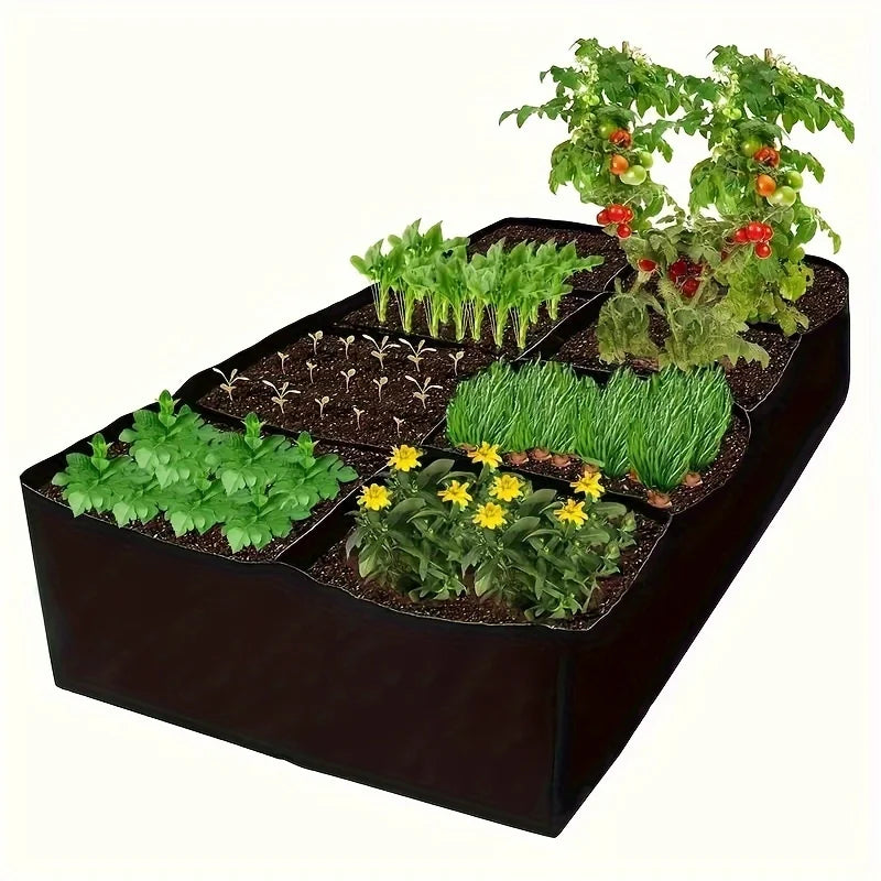 128 Gallon 8 Grid Raised Bed Garden For Growing Vegetables Potatoes Flowers