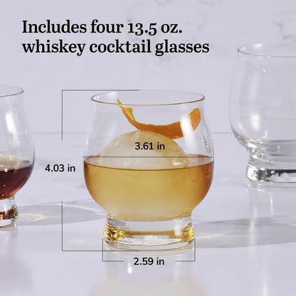 Set of 4 Kentucky Bourbon Trail Cocktail Glasses