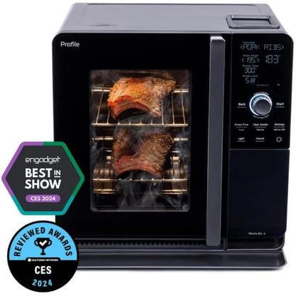 Smart Indoor Pellet Smoker and Countertop BBQ with Active Smoke Filtration