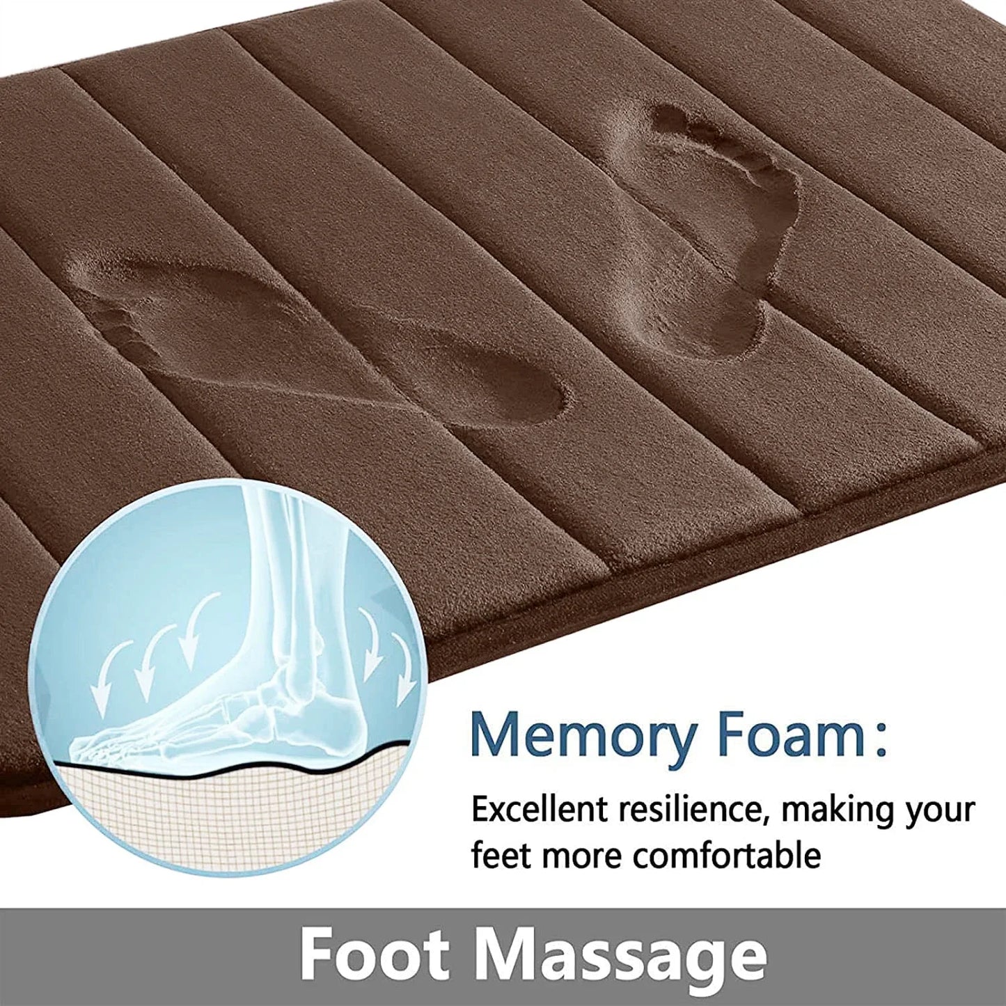 Super Absorbent Memory Foam Bathroom Carpets