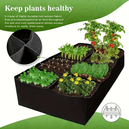 128 Gallon 8 Grid Raised Bed Garden For Growing Vegetables Potatoes Flowers