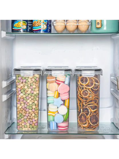 4pcs Large Airtight  Food Storage Containers With Lids