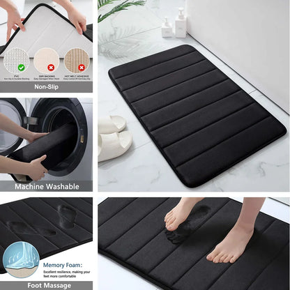 Super Absorbent Memory Foam Bathroom Carpets