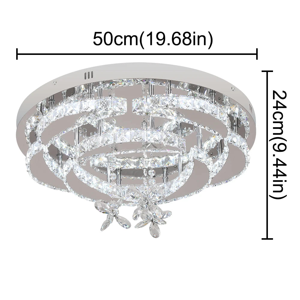 Modern Dimmable LED Luxury Crystal Chandelier