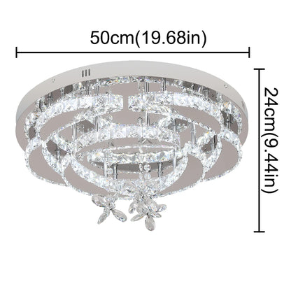 Modern Dimmable LED Luxury Crystal Chandelier