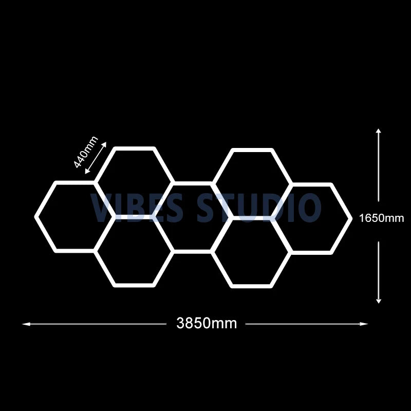 Hexagon LED Tube Lighting for Garage, Shop, Office