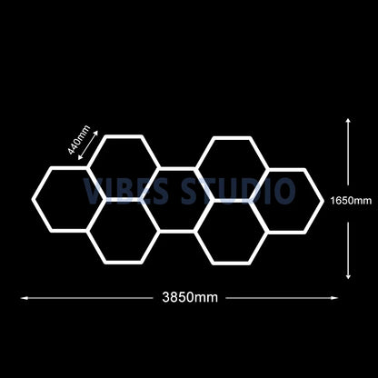 Hexagon LED Tube Lighting for Garage, Shop, Office