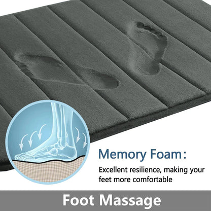 Super Absorbent Memory Foam Bathroom Carpets