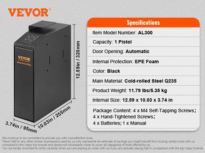 Steel Firearms Case with Advanced Biometric Quick Access
