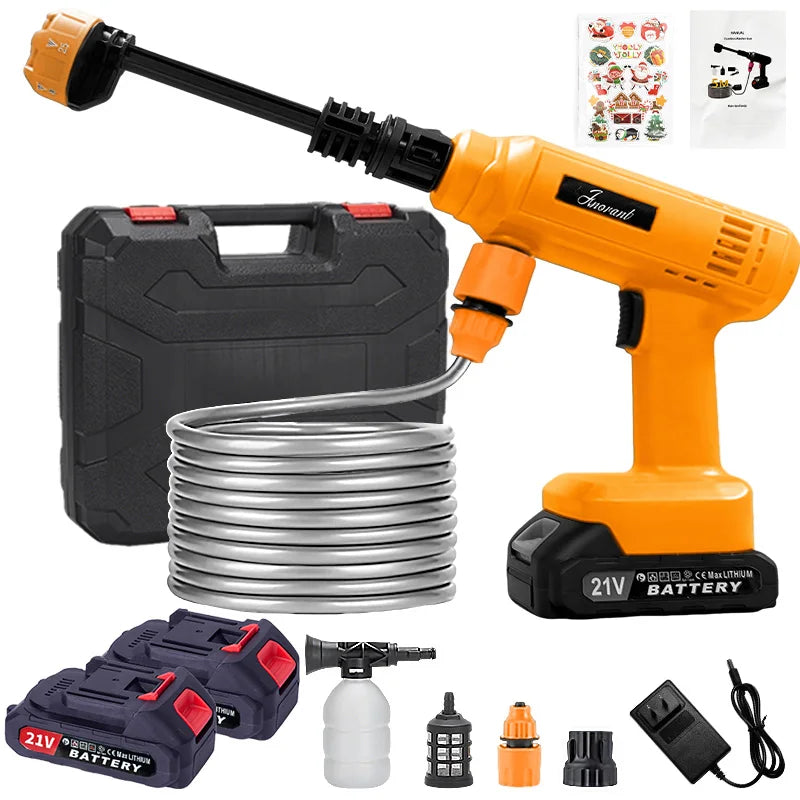 Cordless High Pressure Washer Portable Electric Pressure Washer w/Hose