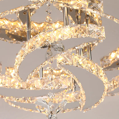 Modern Dimmable LED Luxury Crystal Chandelier