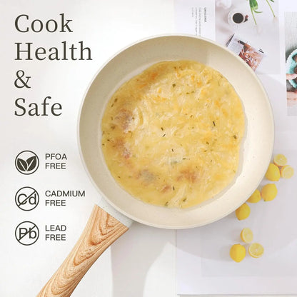 16-Piece Non-Stick Cookware Set with Pots, Pans, and Accessories