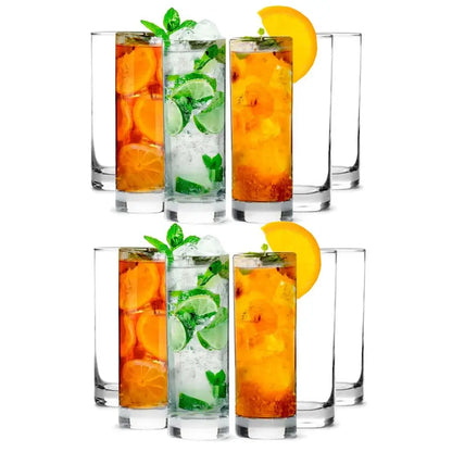 Premium12oz Cocktail Tumbler Glass Set,  Set of 12
